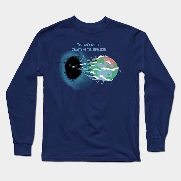 Gravity Long Sleeve T-Shirt by Queenmob